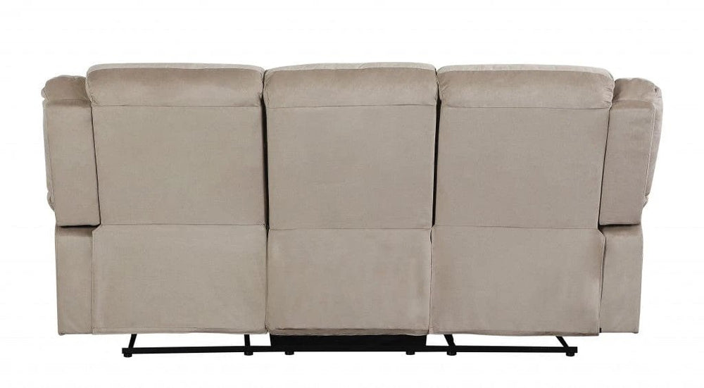 40" Contemporary Beige Fabric Sofa - Homeroots - Flyclothing LLC