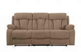 Three Piece Indoor Beige Microsuede Six Person Seating Set - Homeroots - Flyclothing LLC