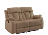 40" Modern Beige Fabric Loveseat - Homeroots - Flyclothing LLC