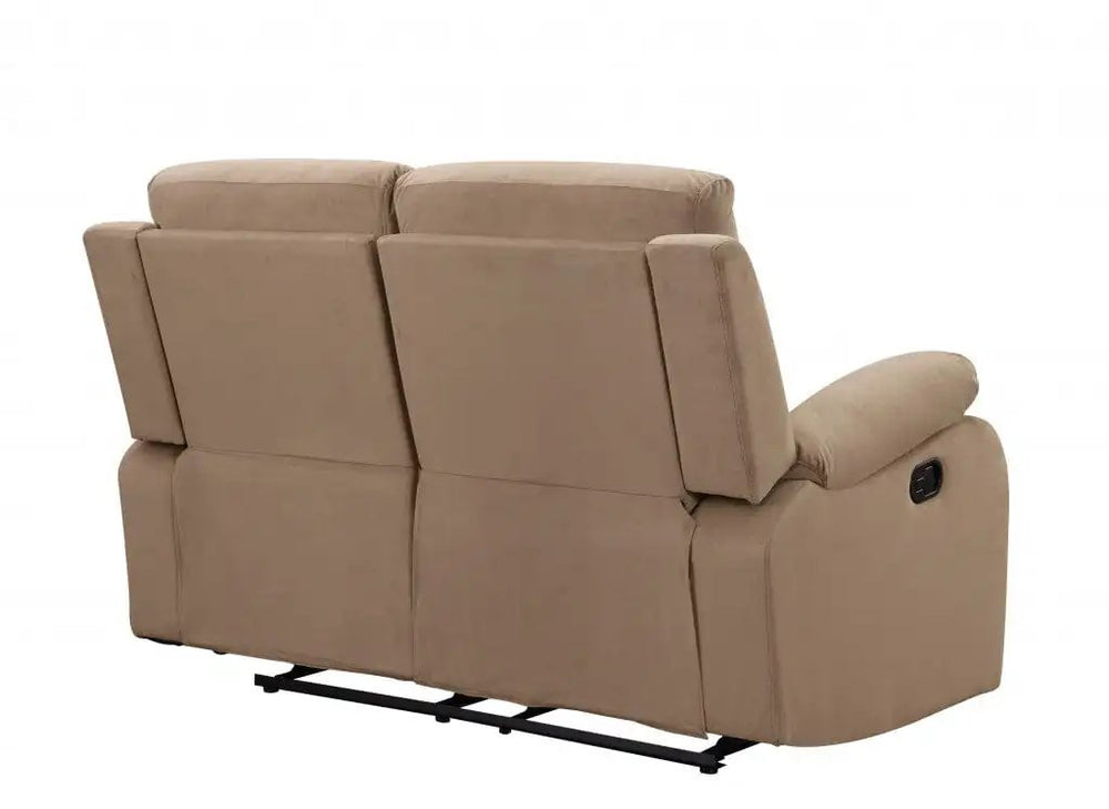 40" Modern Beige Fabric Loveseat - Homeroots - Flyclothing LLC