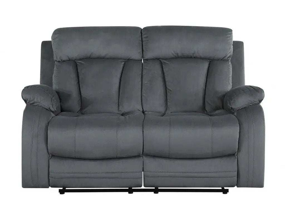 Three Piece Indoor Gray Microsuede Six Person Seating Set - Homeroots - Flyclothing LLC