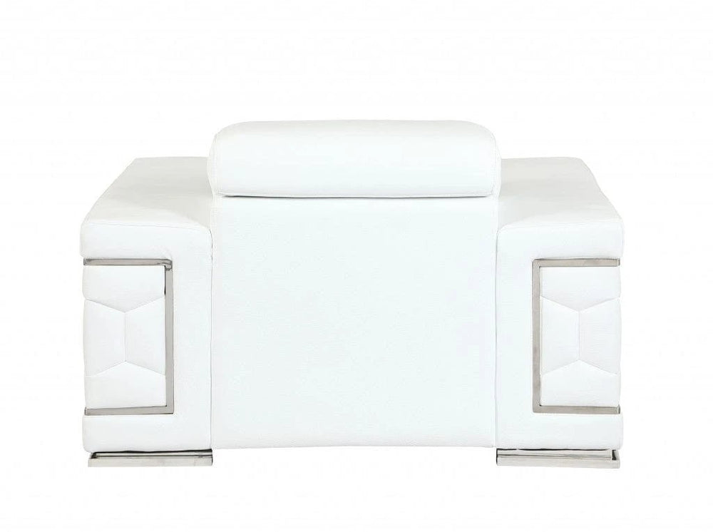 29" To 38" White Sturdy Chair - Homeroots