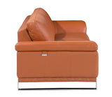 32" Camel Lovely Leather Chair - Homeroots