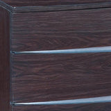 17" Dark Brown Two Drawers Manufactured Wood Mirrored Nightstand - Homeroots - Flyclothing LLC