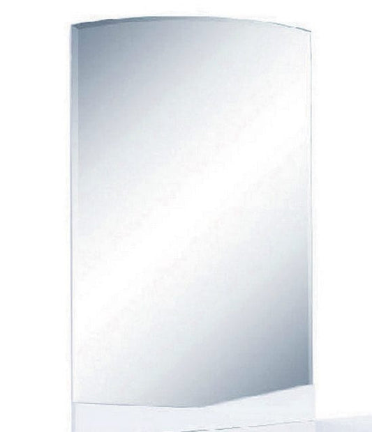 43" Exquisite White High Gloss Mirror - Homeroots