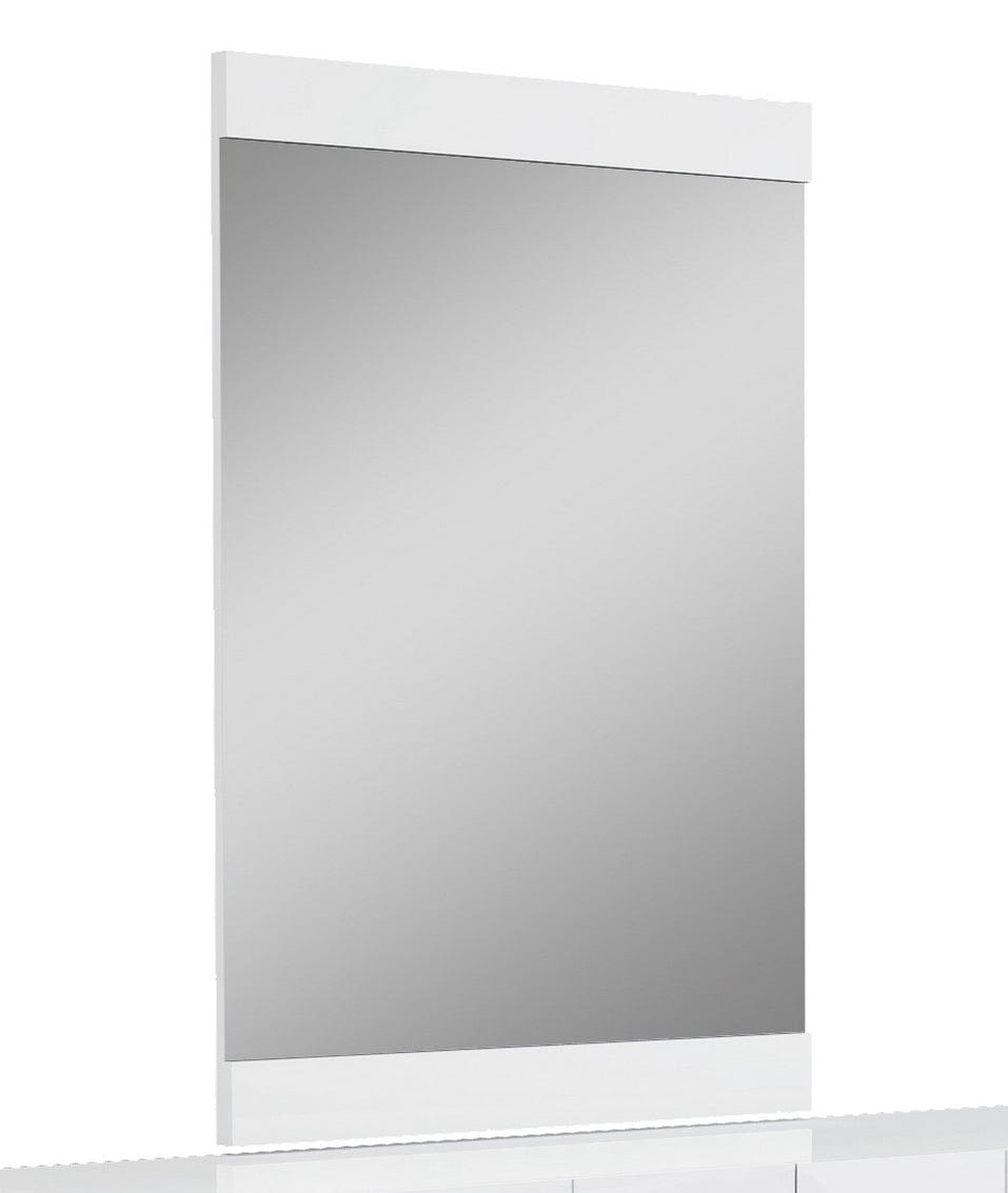 45" Superb White High Gloss Mirror - Homeroots - Flyclothing LLC