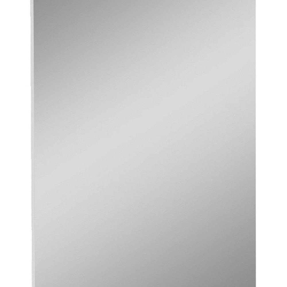 45" Superb White High Gloss Mirror - Homeroots - Flyclothing LLC
