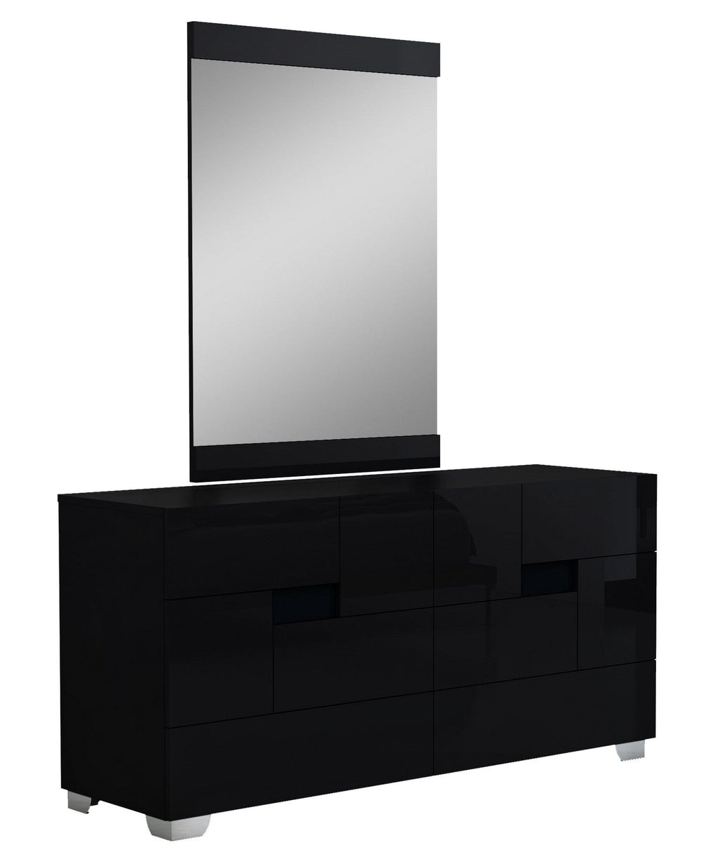30" Superb Black High Gloss Dresser - Homeroots - Flyclothing LLC