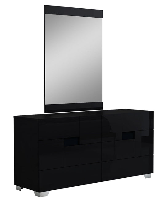 30" Superb Black High Gloss Dresser - Homeroots