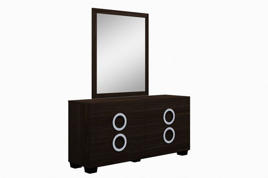 31" Refined Wenge High Gloss Dresser - Homeroots