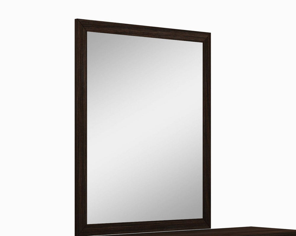 43" Dark Brown Framed Dresser Mirror - Homeroots - Flyclothing LLC