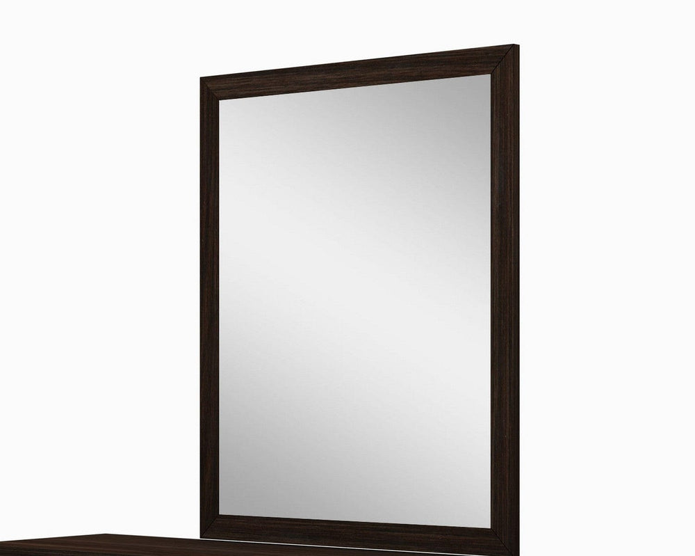 43" Dark Brown Framed Dresser Mirror - Homeroots - Flyclothing LLC