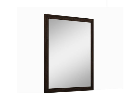 43" Dark Brown Framed Dresser Mirror - Homeroots