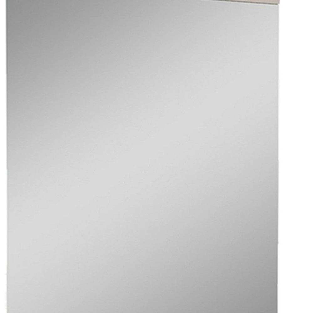 Beige Rectangle Dresser Mirror - Homeroots - Flyclothing LLC