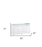 31" Sophisticated White High Gloss Dresser - Homeroots - Flyclothing LLC