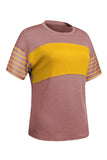 Striped Round Neck Short Sleeve T-Shirt - Trendsi - Flyclothing LLC