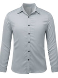 Men's Button Down Long Sleeve Shirt - Trendsi - Flyclothing LLC