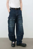 Men's Mid Rise Jeans with Cargo Pockets - Trendsi - Flyclothing LLC