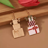 Christmas Gift Box Dangle Earrings - Trendsi - Flyclothing LLC