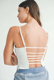 MABLE Strappy Back Cropped Cami - Trendsi - Flyclothing LLC