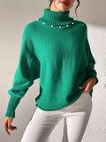 Turtleneck Long Sleeve Sweater - Trendsi - Flyclothing LLC