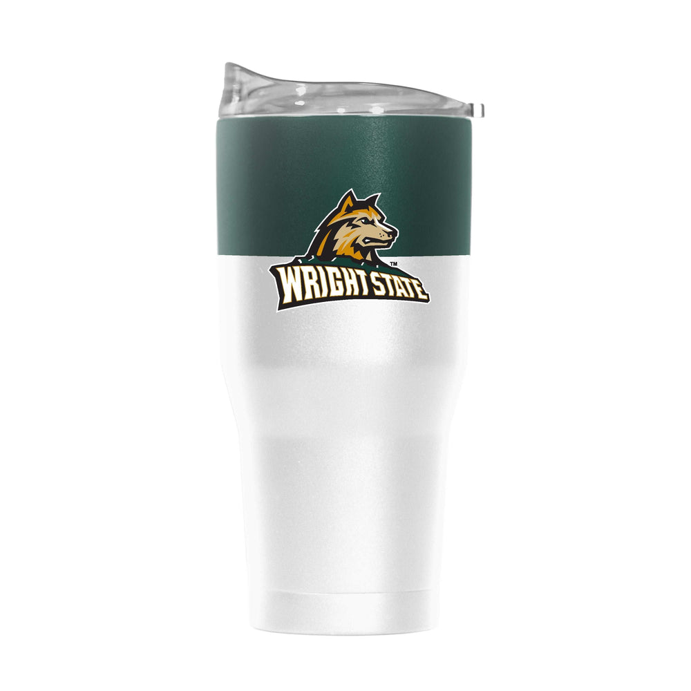 Wright State 30oz Colorblock Powder Coat Tumbler - Logo Brands - Flyclothing LLC