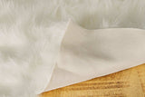 2' X 3' Off White Faux Sheepskin Shag Area Rug - Homeroots - Flyclothing LLC
