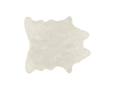 4' X 5' Off White Faux Cowhide Animal Print Cowhide Area Rug - Homeroots - Flyclothing LLC