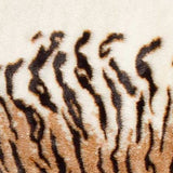 4' X 5' Brown and Black Faux Fur Tiger Print Shag Area Rug - Homeroots - Flyclothing LLC