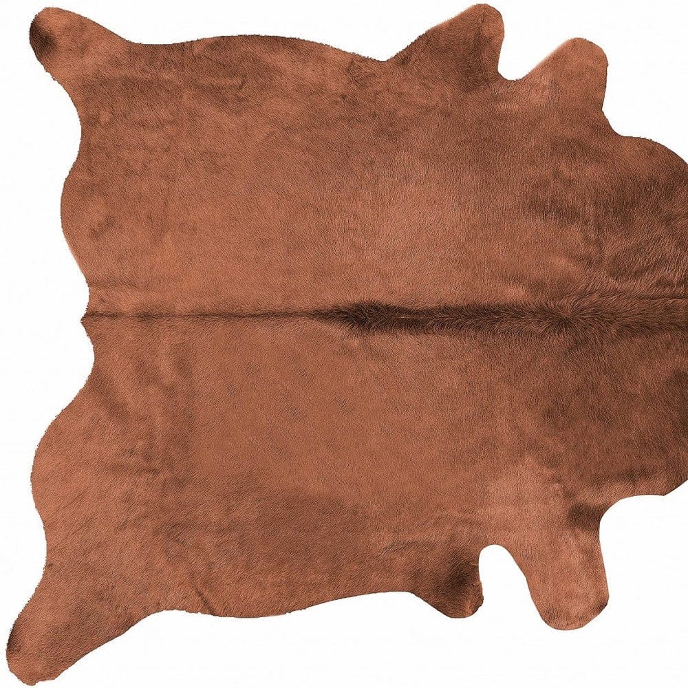 72" X 84" Brown Cowhide Rug - Homeroots - Flyclothing LLC