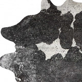72" X 84" Silver Black & White Cowhide Rug - Homeroots - Flyclothing LLC