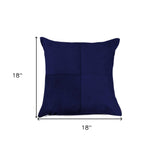 18" X 18" X 5" Navy Pillow - Homeroots - Flyclothing LLC