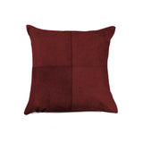 18" Wine Cowhide Throw Pillow - Homeroots - Flyclothing LLC
