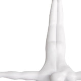 Set of Three 7" White Divers Resin Wall Decor - Homeroots