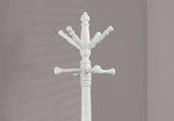 White Solid Wood Coat Rack With Triple Tiered Coat Stand - Homeroots - Flyclothing LLC
