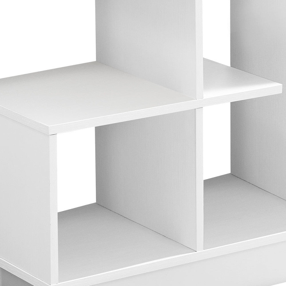 24" White Wood End Table With Four Shelves - Homeroots - Flyclothing LLC