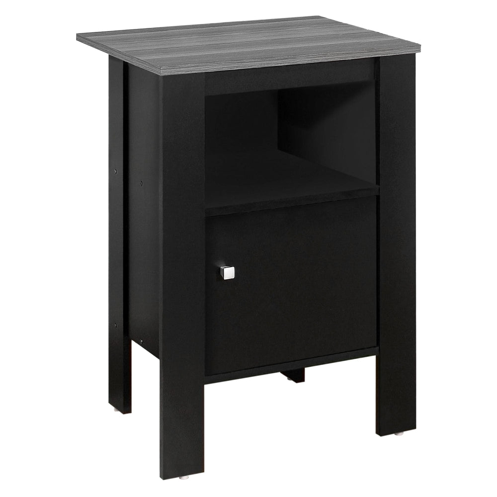 24" Black Nightstand - Homeroots - Flyclothing LLC