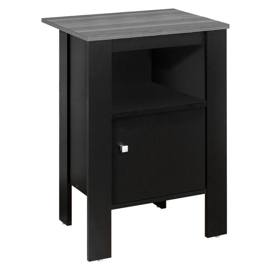 24" Black Nightstand - Homeroots
