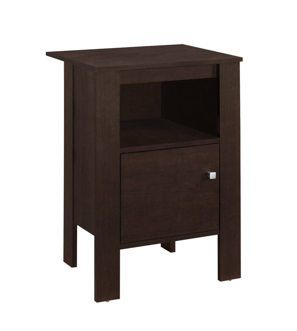 24" Espresso Nightstand - Homeroots - Flyclothing LLC