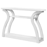 47" White Floor Shelf Console Table With Shelves - Homeroots - Flyclothing LLC