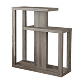 32" Taupe Free form Floor Shelf Console Table With Storage - Homeroots - Flyclothing LLC