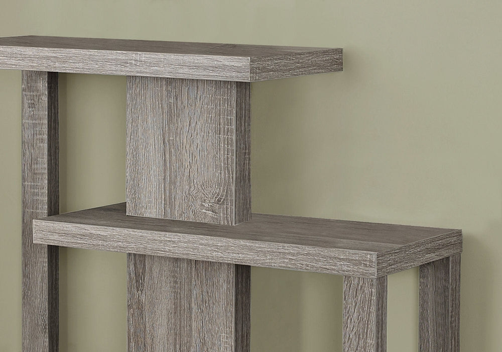 32" Taupe Free form Floor Shelf Console Table With Storage - Homeroots - Flyclothing LLC