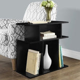 24" Black Wood End Table With 6 - Homeroots - Flyclothing LLC