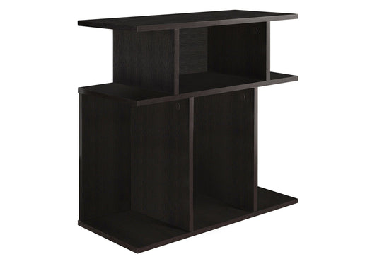 24" Brown Wood End Table With 6 - Homeroots