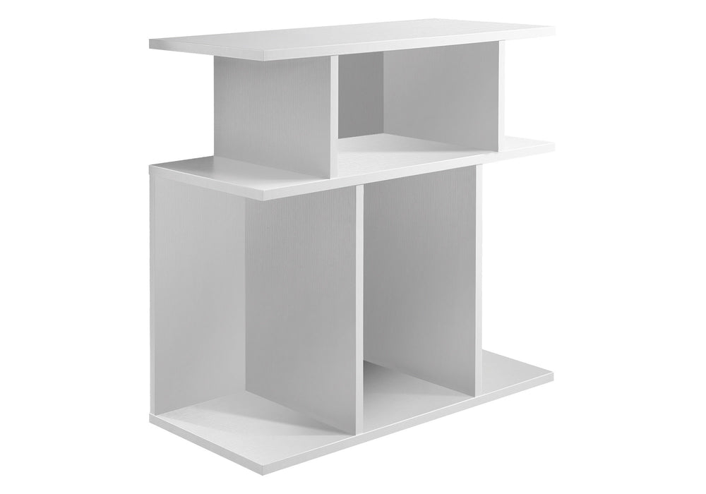 24" White Wood End Table With 6 - Homeroots - Flyclothing LLC