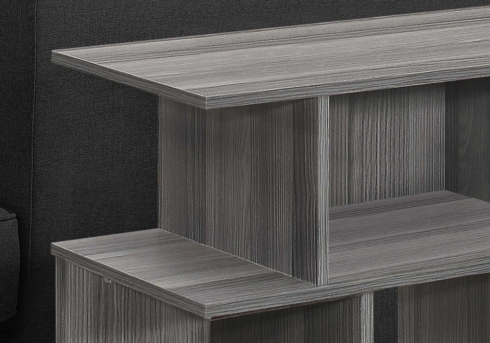 24" Gray Wood End Table With 6 - Homeroots - Flyclothing LLC