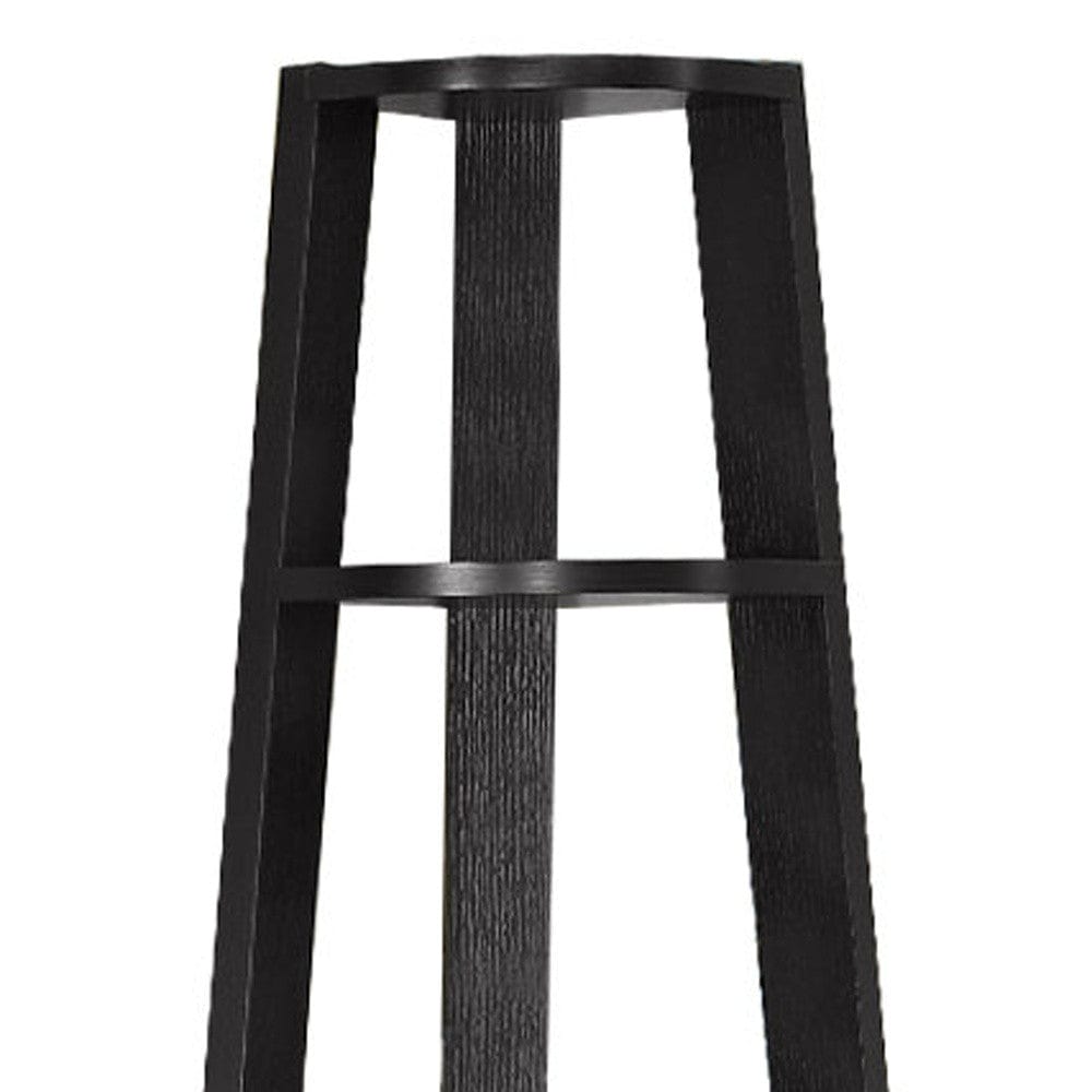 71" Espresso Wood Five Tier Corner Bookcase - Homeroots - Flyclothing LLC