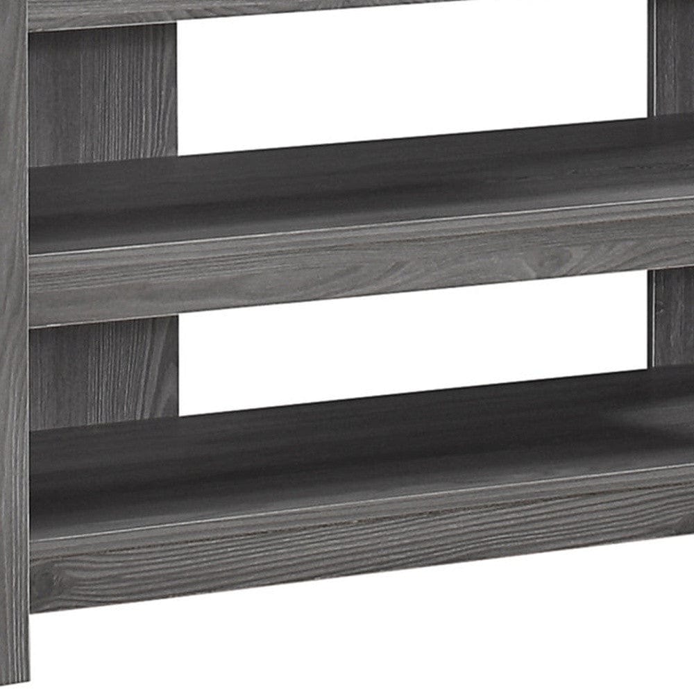 42" Ash Gray Open Shelving TV Stand - Homeroots - Flyclothing LLC