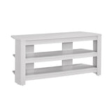 42" White Open shelving TV Stand - Homeroots - Flyclothing LLC