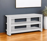 42" White Open shelving TV Stand - Homeroots - Flyclothing LLC